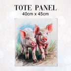 TOTE Piglets Fabric Bag Panel TP-670
