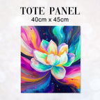 TOTE Blooming Rainbow Petals Fabric Bag Panel TP-671