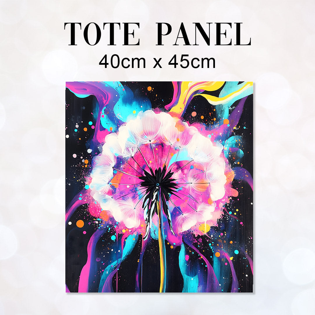 TOTE Dandelion Burst Fabric Bag Panel TP-672