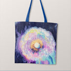 TOTE Liquid Ink Dandelions Fabric Bag Panel TP-676