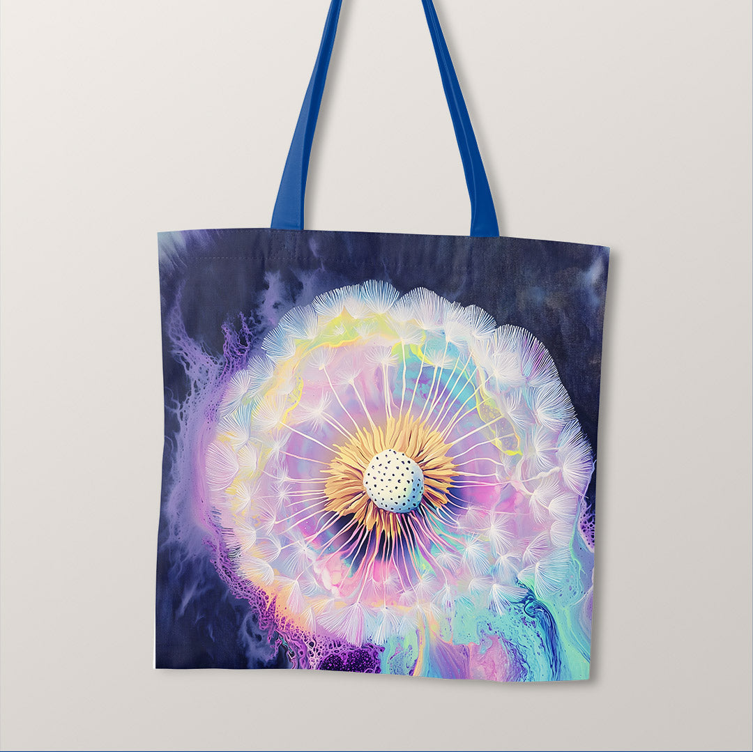 TOTE Liquid Ink Dandelions Fabric Bag Panel TP-676