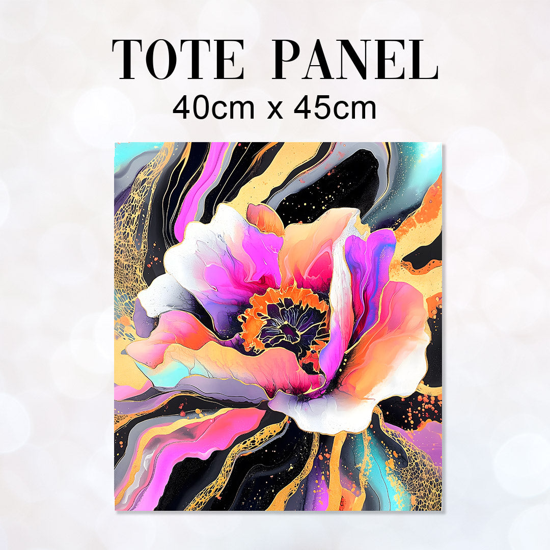 TOTE Mesmerising Wild Rose Fabric Bag Panel TP-678