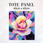 TOTE Neon Rose Fabric Bag Panel TP-679