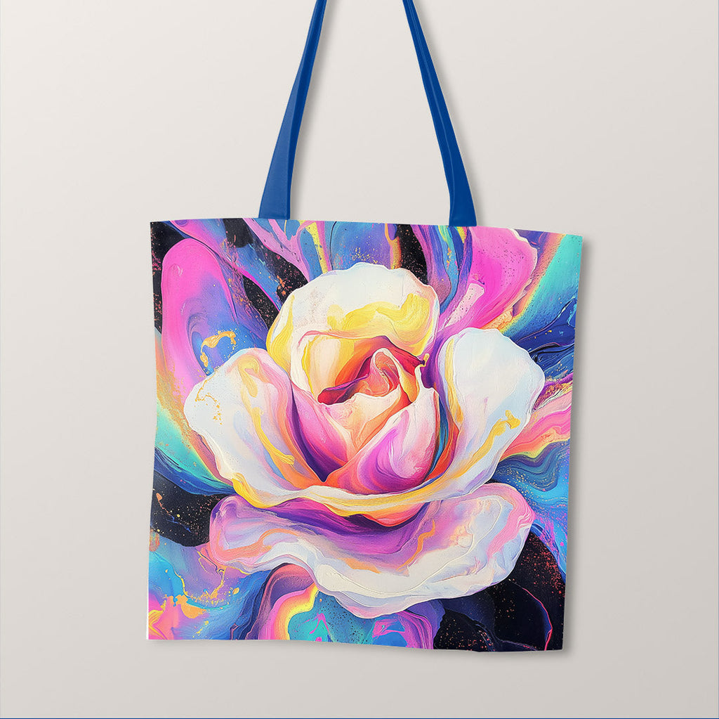 TOTE Neon Rose Fabric Bag Panel TP-679