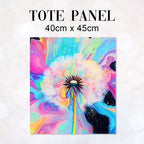 TOTE Rainbow Burst Dandelion Fabric Bag Panel TP-681