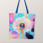 TOTE Rainbow Burst Dandelion Fabric Bag Panel TP-681