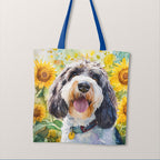 TOTE Happy Bassett Griffon Fabric Bag Panel TP-688