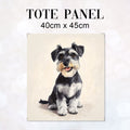 TOTE Cute Schnauzer Fabric Bag Panel TP-694