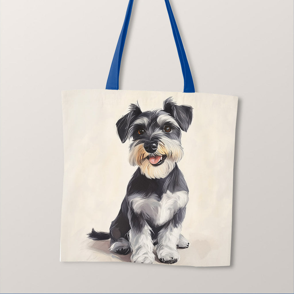 TOTE Cute Schnauzer Fabric Bag Panel TP-694