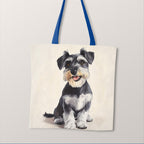 TOTE Cute Schnauzer Fabric Bag Panel TP-694
