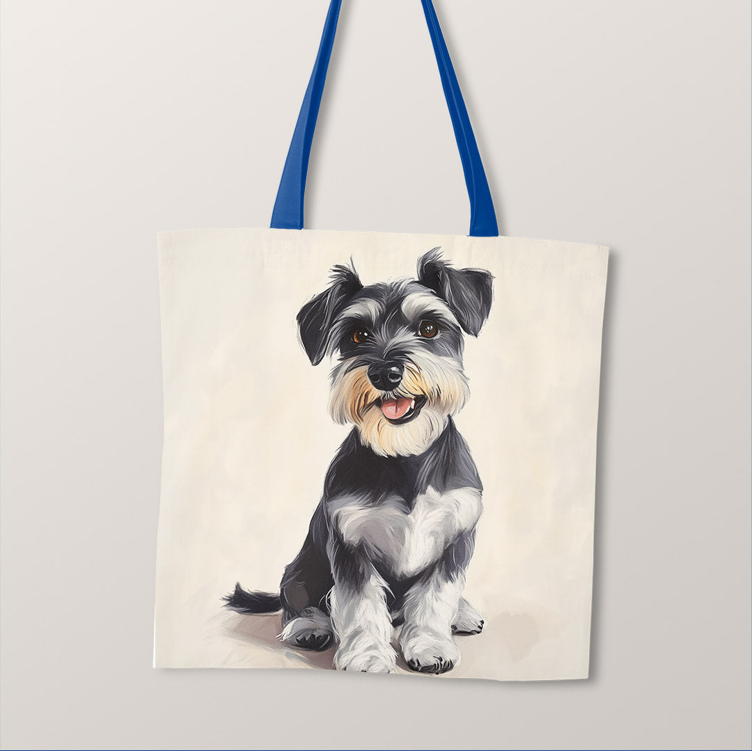 TOTE Cute Schnauzer Fabric Bag Panel TP-694