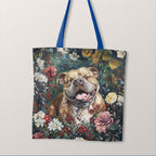 TOTE Happy Bulldog Fabric Bag Panel TP-697