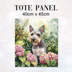 TOTE Garden Schnauzer Fabric Bag Panel TP-699