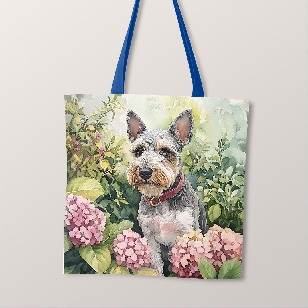 TOTE Garden Schnauzer Fabric Bag Panel TP-699