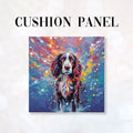CUSHION Fabric Panel Spaniel Splashes CP-7