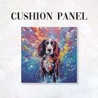 CUSHION Fabric Panel Spaniel Splashes CP-7
