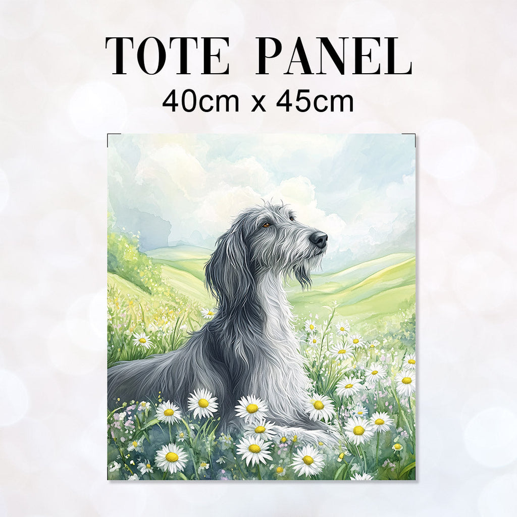 TOTE Scottish Deerhound Fabric Bag Panel TP-700