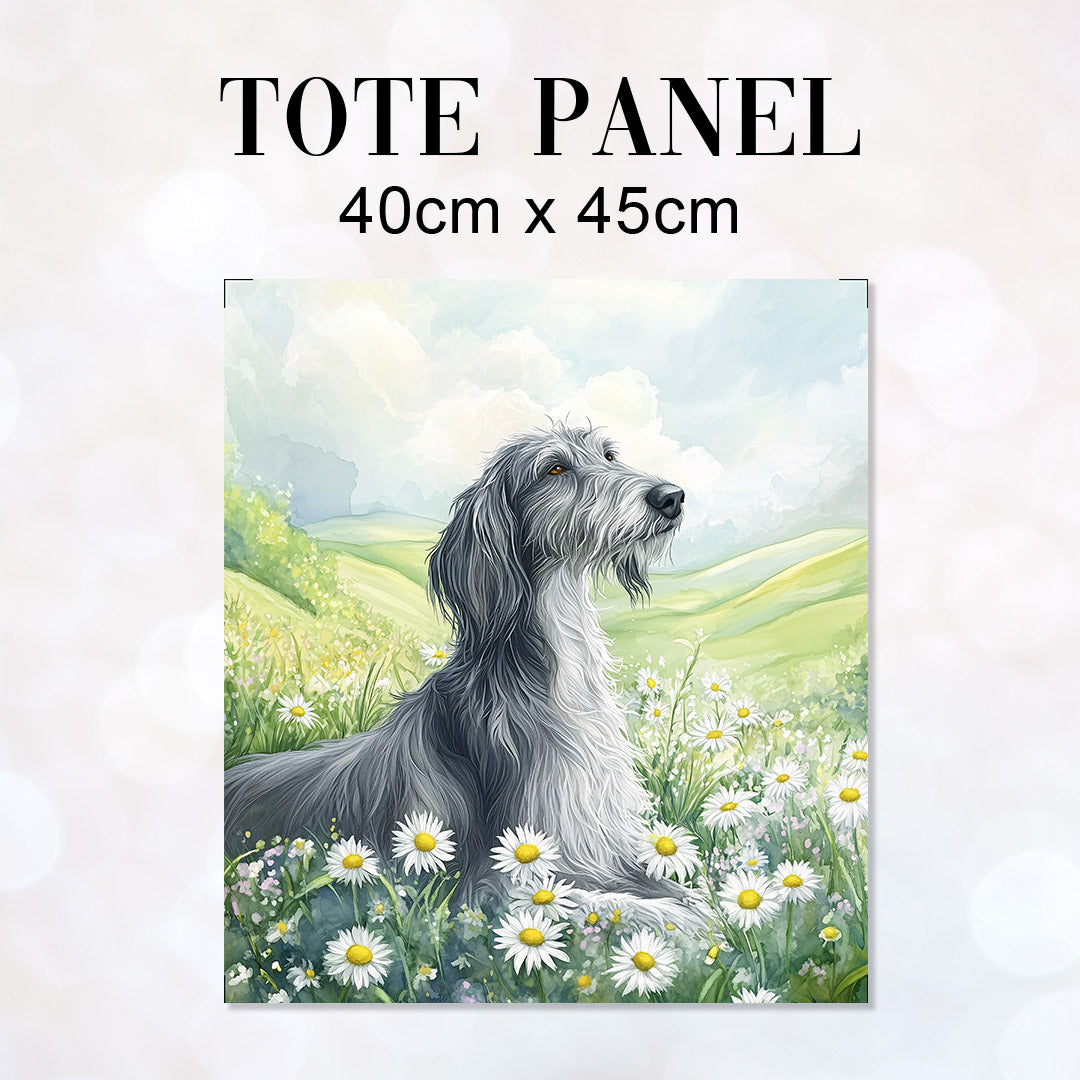 TOTE Scottish Deerhound Fabric Bag Panel TP-700