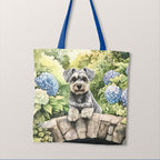 TOTE Schnauzer on Stone Bridge Fabric Bag Panel TP-701