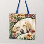 TOTE Sleeping Labrador Fabric Bag Panel TP-702
