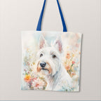 TOTE Watercolour Scottish Terrier Fabric Bag Panel TP-703