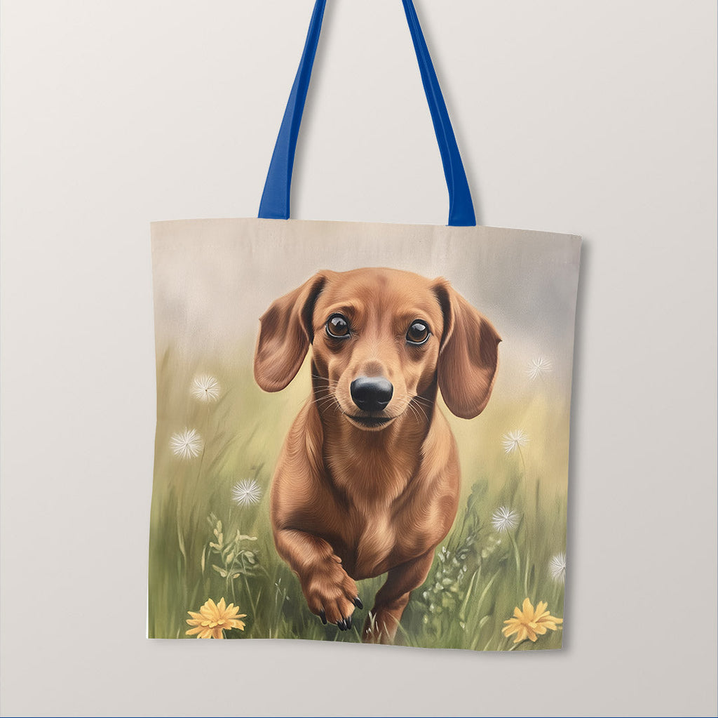 TOTE Dreamy Dachshund Fabric Bag Panel TP-708