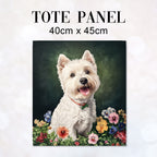 TOTE West Highland Terrier Fabric Bag Panel TP-713