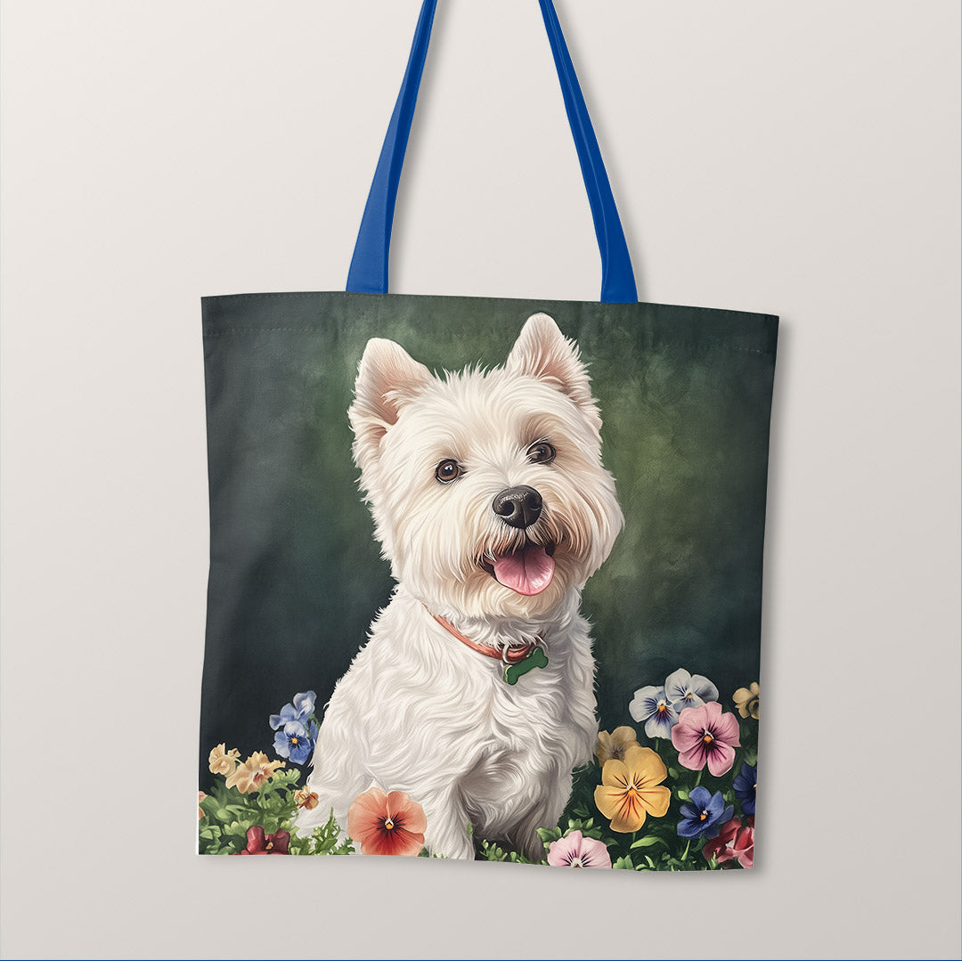 TOTE West Highland Terrier Fabric Bag Panel TP-713