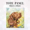 TOTE Watercolour Red Setter Fabric Bag Panel TP-720