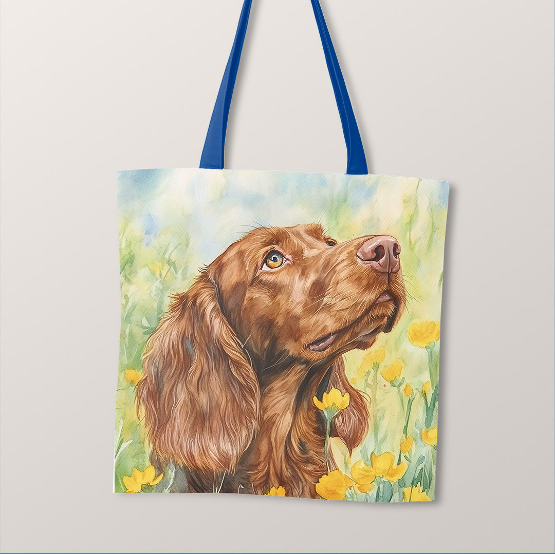 TOTE Watercolour Red Setter Fabric Bag Panel TP-720