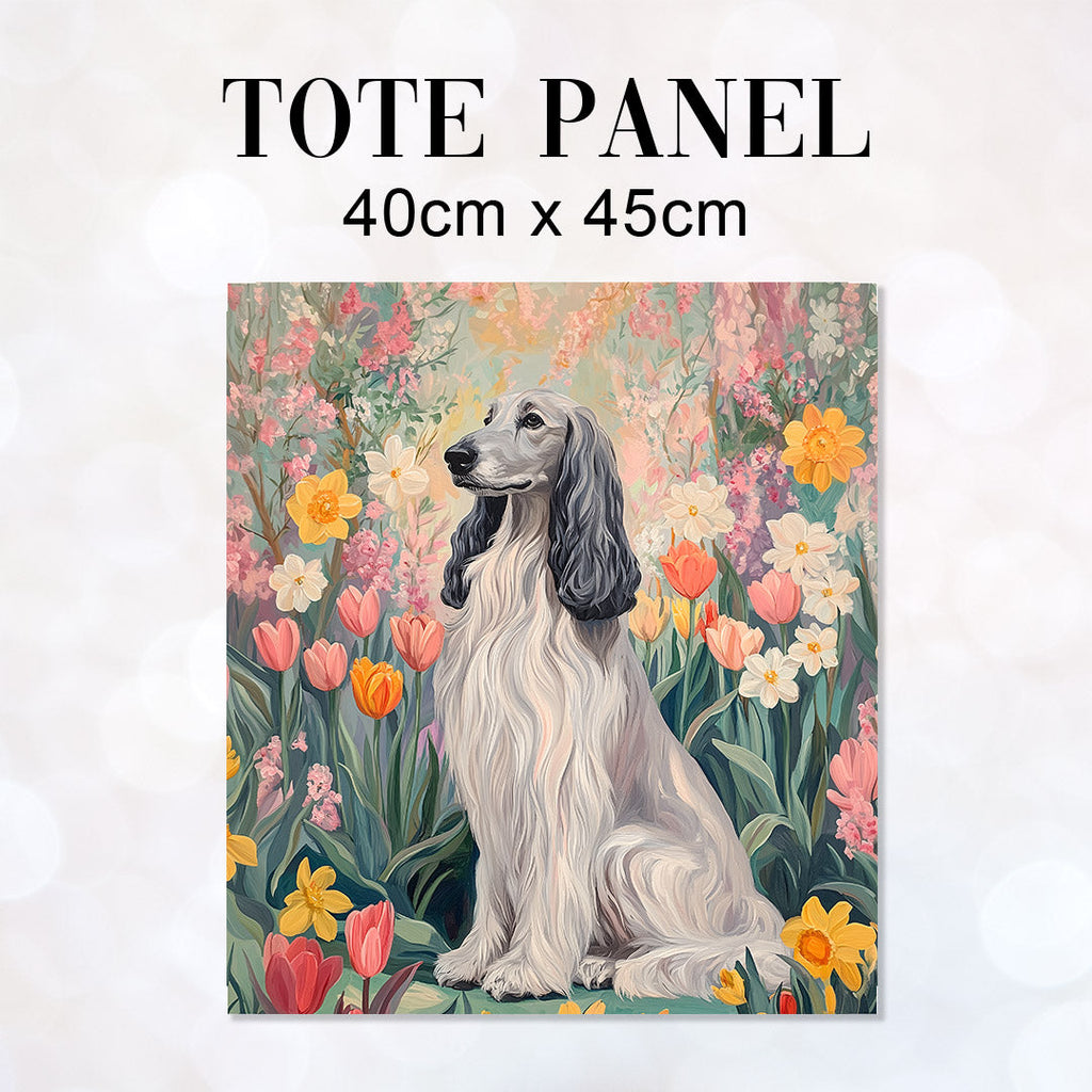TOTE Afghan Hound Fabric Bag Panel TP-721