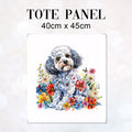 TOTE Floral Poodle Fabric Bag Panel TP-723