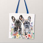 TOTE Two French Bulldogs Fabric Bag Panel TP-727