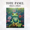 TOTE Green Frog TP-73 Fabric Bag Panel
