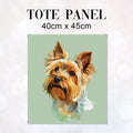 TOTE Yorkshire Terrier Mint Fabric Bag Panel TP-730