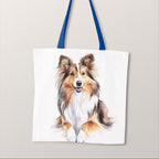 TOTE Shetland Sheepdog White Fabric Bag Panel TP-732