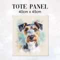 TOTE Wire Fox Terrier Fabric Bag Panel TP-733