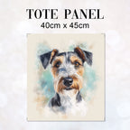 TOTE Wire Fox Terrier Fabric Bag Panel TP-733