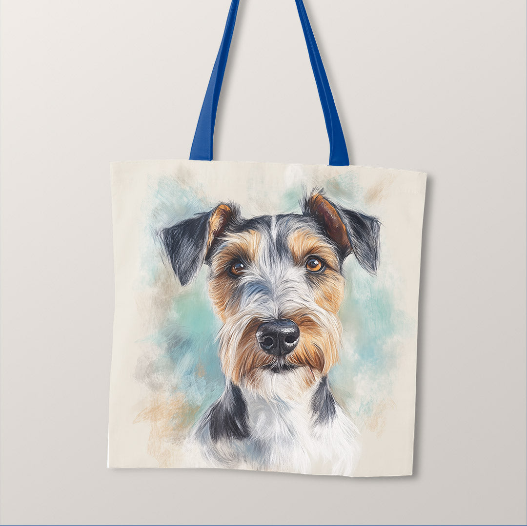 TOTE Wire Fox Terrier Fabric Bag Panel TP-733