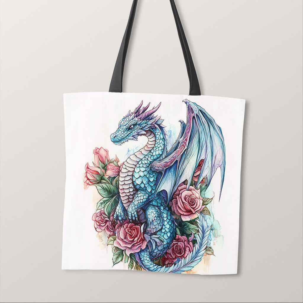 TOTE Rose Dragon Fabric Bag Panel TP-738