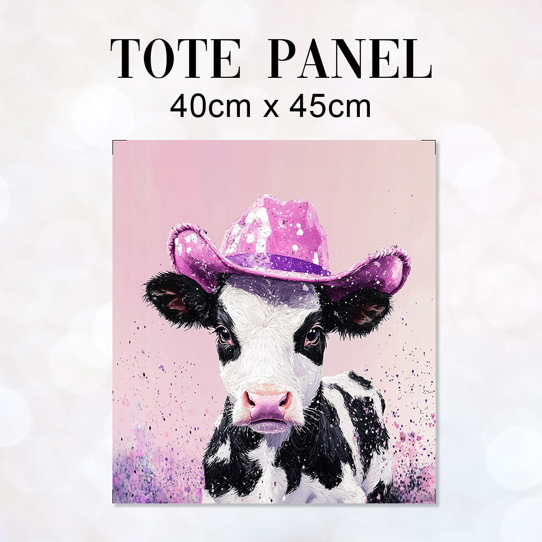 TOTE Party Cow Fabric Bag Panel TP-744