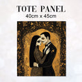 TOTE Morticia and Gomez Fabric Bag Panel TP-747
