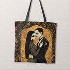TOTE Morticia and Gomez Fabric Bag Panel TP-747