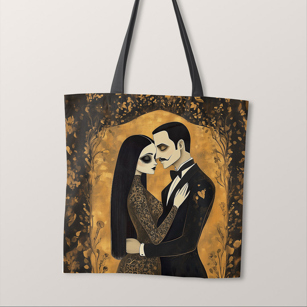 TOTE Morticia and Gomez Fabric Bag Panel TP-747