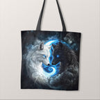 TOTE Yin Yang Wolves Fabric Bag Panel TP-751
