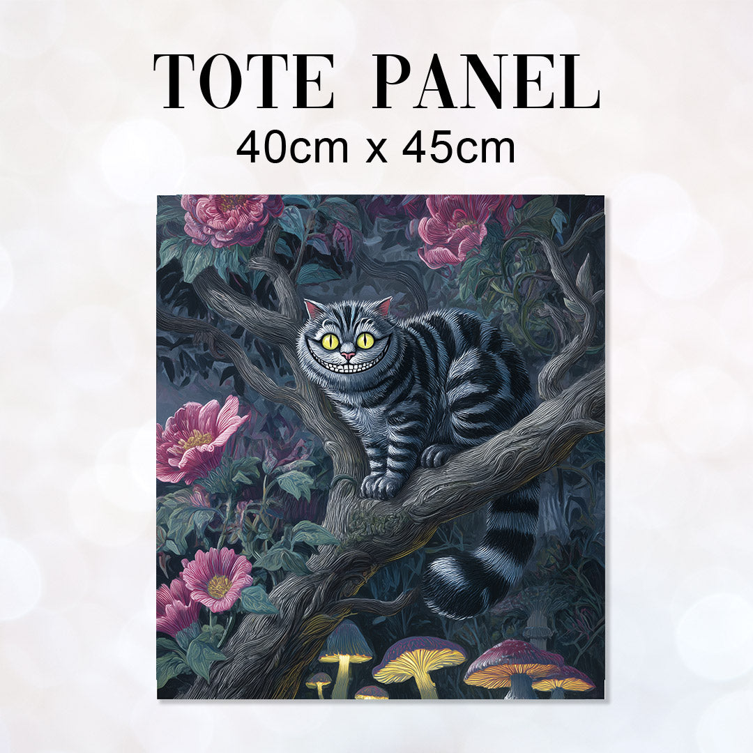 TOTE Cheshire Cat Fabric Bag Panel TP-760