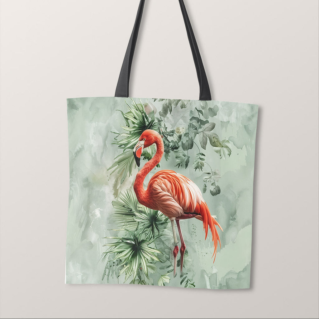 TOTE Flamingo Mint Fabric Bag Panel TP-762