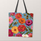 TOTE Summer Bees Fabric Bag Panel TP-763