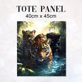 TOTE Wild Cats Fabric Bag Panel TP-765