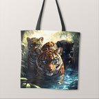 TOTE Wild Cats Fabric Bag Panel TP-765